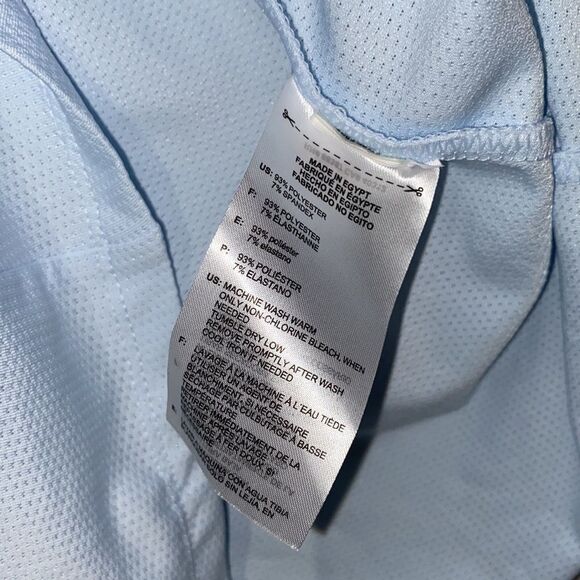 Adidas Women's Light Blue UPF 50 Knit Quarter Zip Golf Top Size Small NWT - Picture 9 of 9